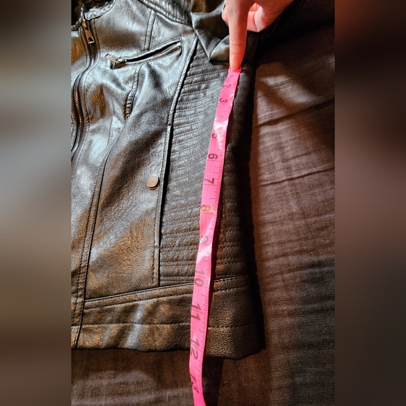 Faux Leather BLACK Moto Jacket - Picture 6 of 6